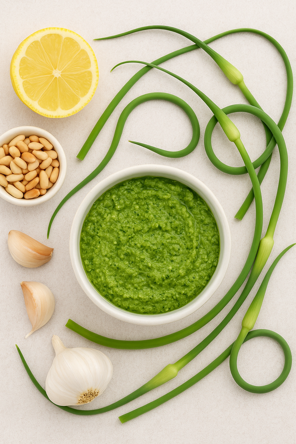 Garlic Scape Pesto