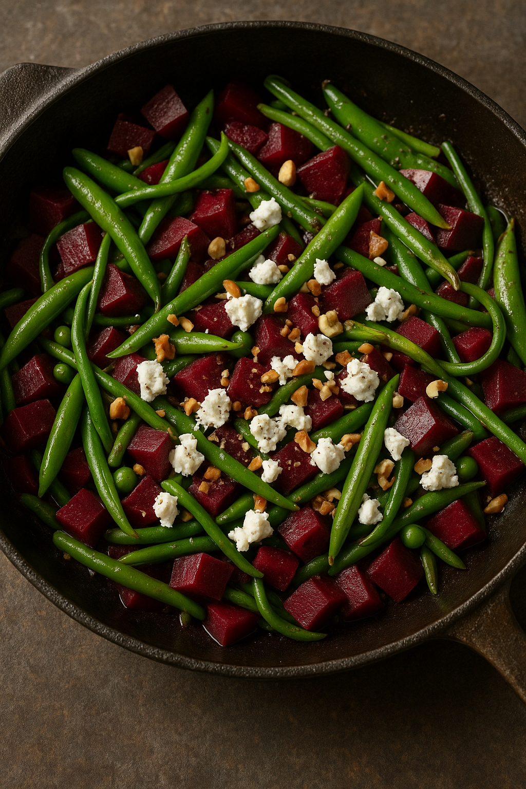 Garden Salad with Beets and Beans
