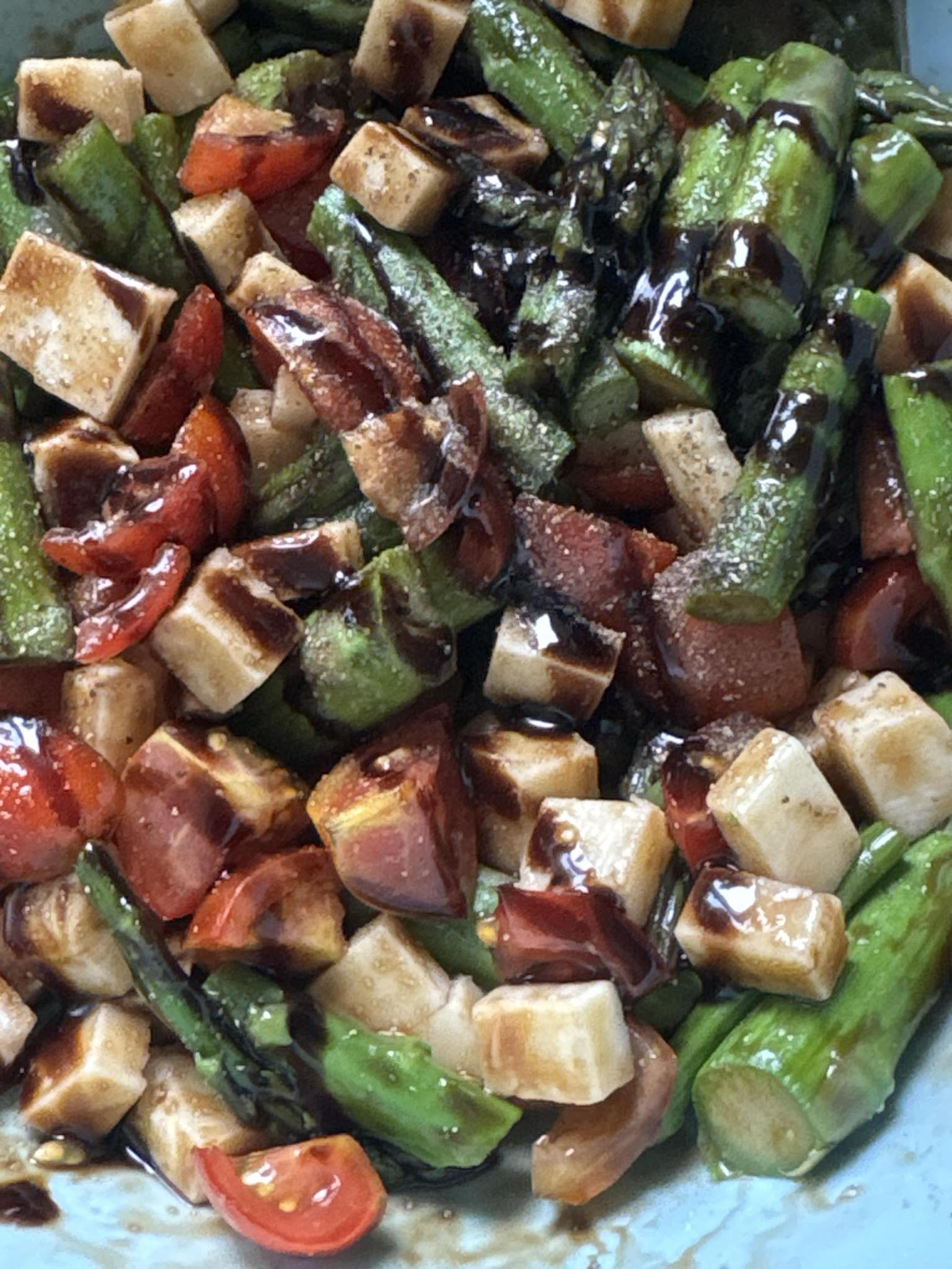 Asparagus, Cherry Tomato & Mozzarella Salad