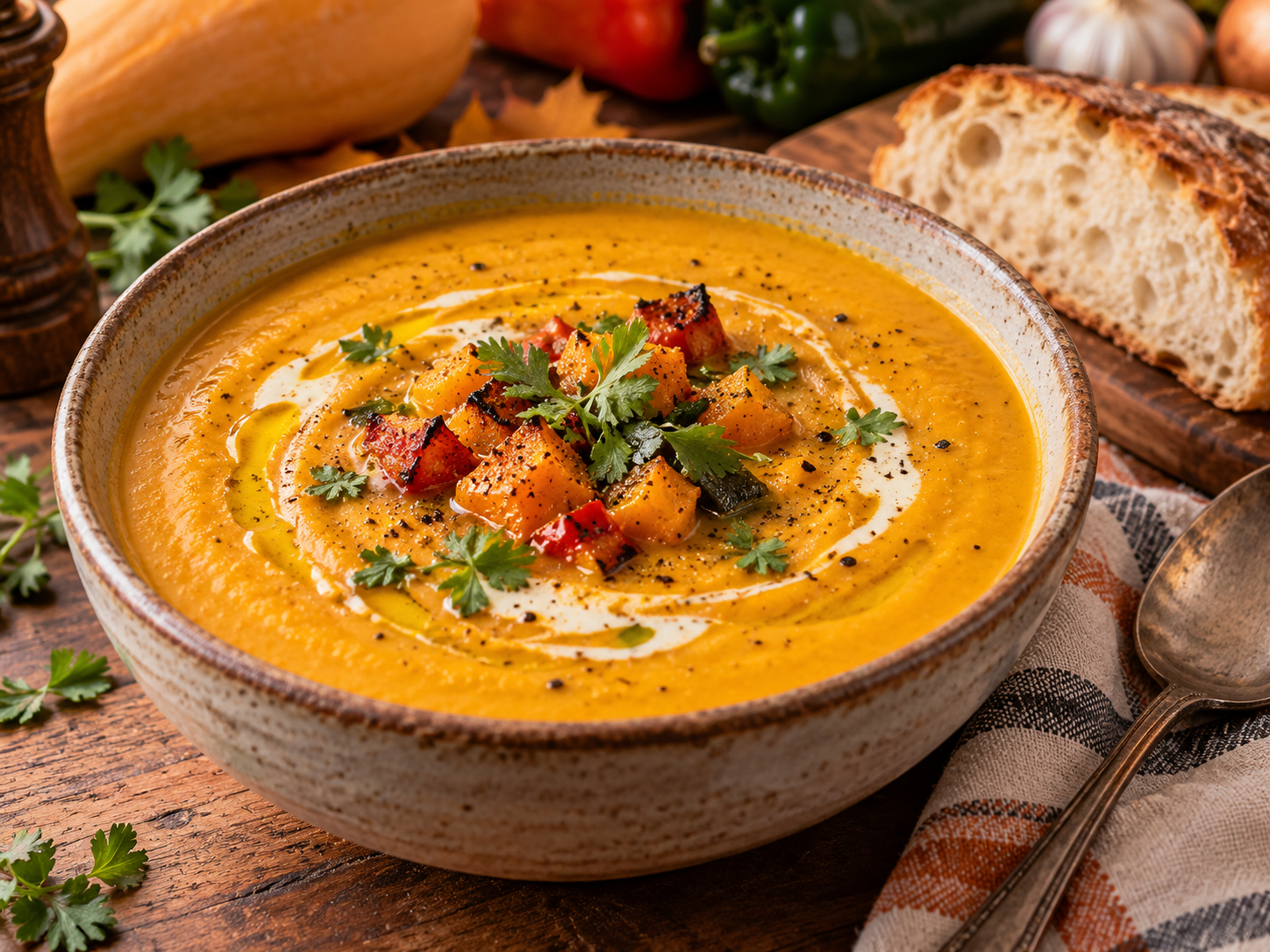 Roasted Fall Vegetable Soup