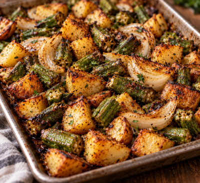 Okra Potato Onion Recipe