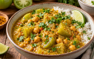 Rustic Green Tomato Curry Feast